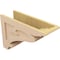 Ekena Millwork 8"W x 24"D x 16"H Classic Mayflower Rough Cedar Woodgrain TimberThane Corbel, Primed Tan CORUR08X24X16MAYRCPR - alternate 6